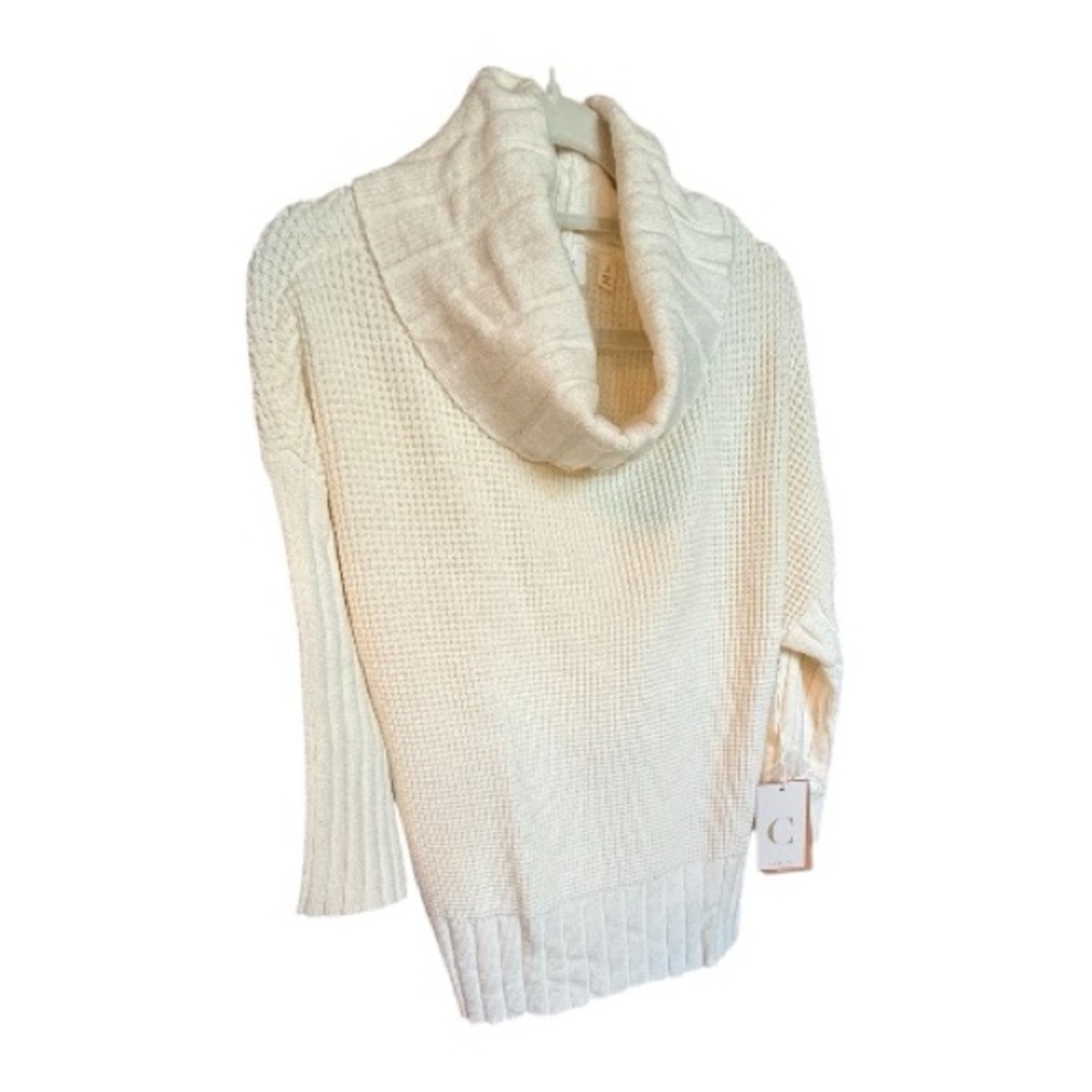 CYRUS NWT Cream Cowl Neck Sweater